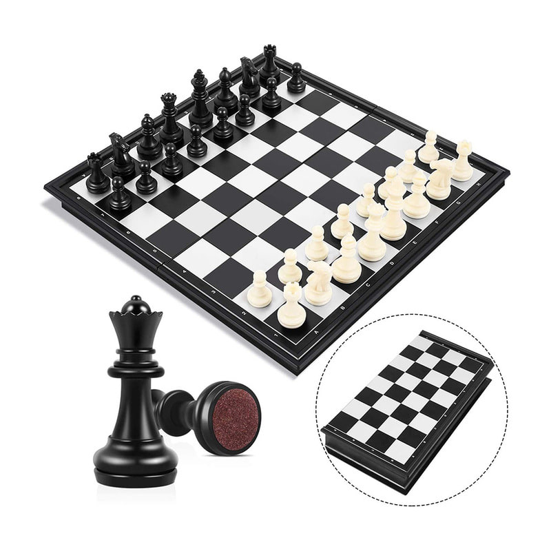 자석체스 화이트 블랙 체스 체스판 체스세트 고급체스 보드게임 48cmx48cm 자석바둑 자석장기 마작 B312